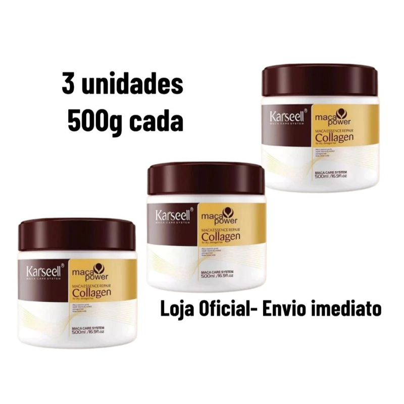 🔥 Promoção Com 48% OFF - Máscara Queratina Reparação Capilar | 4 em 1