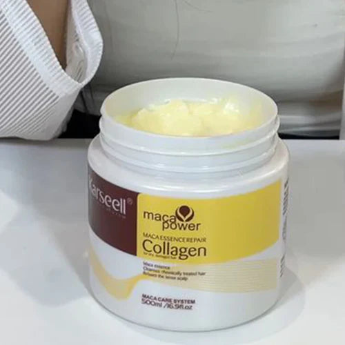 🔥 Promoção Com 48% OFF - Máscara Queratina Reparação Capilar 500ML | 4 em 1