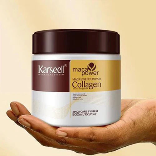 🔥 Promoção Com 48% OFF - Máscara Queratina Reparação Capilar 500ML | 4 em 1