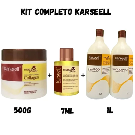 🔥 Promoção Com 48% OFF - Máscara Queratina Reparação Capilar | 4 em 1