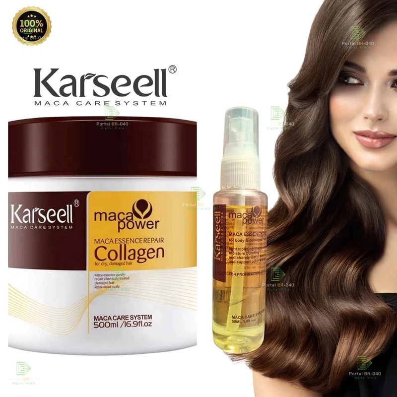 🔥 Promoção Com 48% OFF - Máscara Queratina Reparação Capilar | 4 em 1