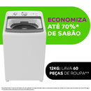Lavadora de Roupas Consul CWH12AB com Ciclo Edredom Dual Dispenser Dosagem Extra Econômica 12Kg - Branca