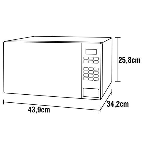 Forno de Micro-ondas Midea MRAS2 com Função Eco 20L – Branco