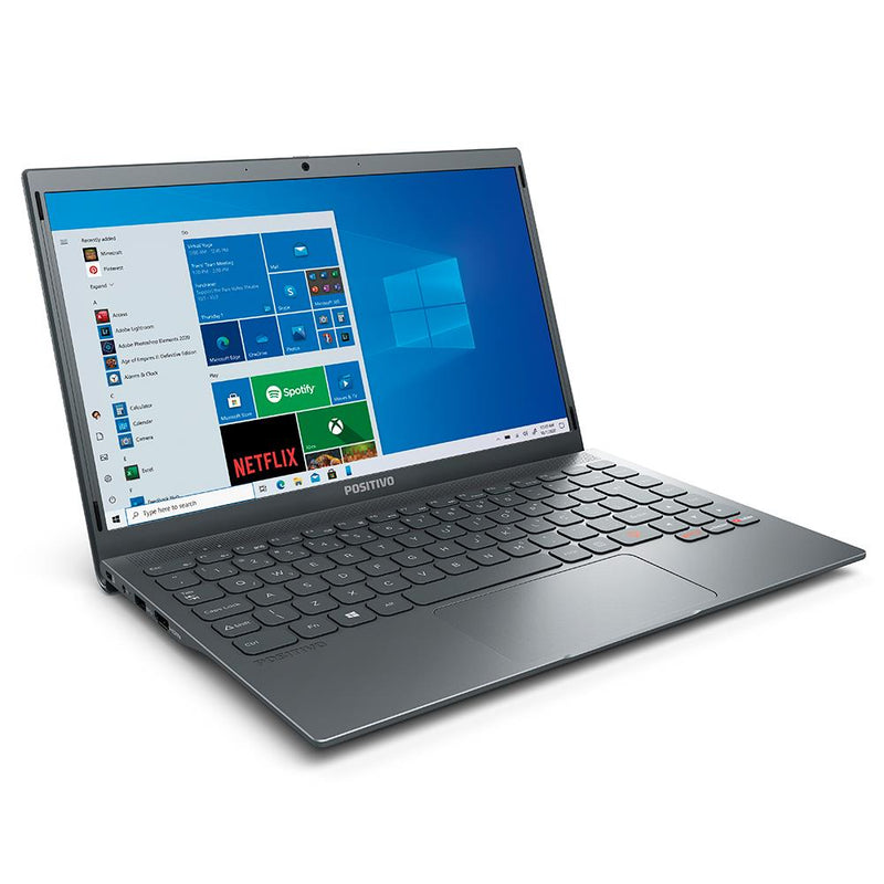 Notebook Positivo Intel Atom Quad Core 4GB 64GB eMMC Tela 14” Windows 10 Motion Q464C