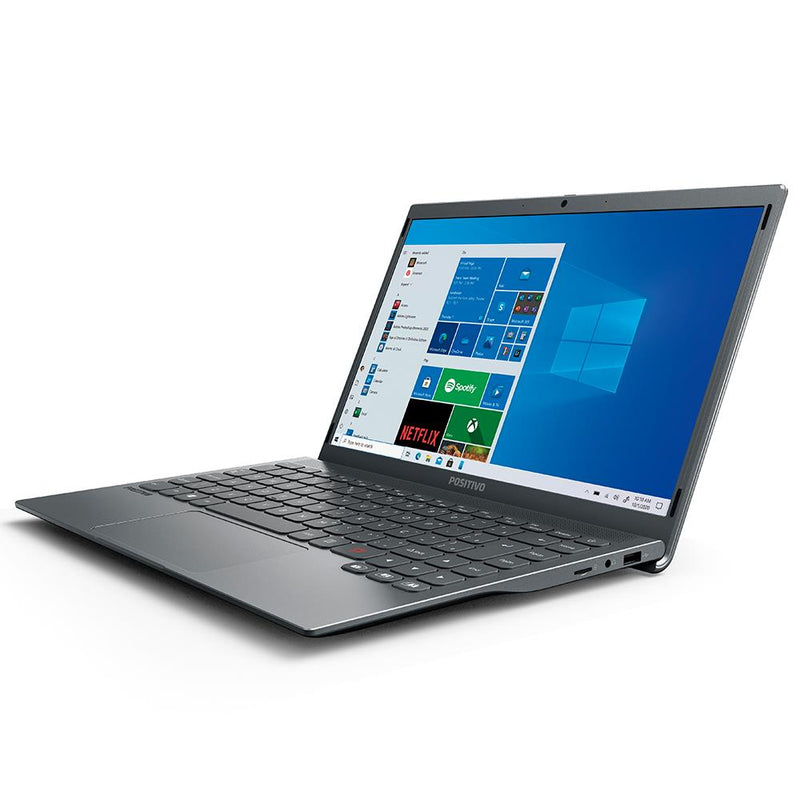 Notebook Positivo Intel Atom Quad Core 4GB 64GB eMMC Tela 14” Windows 10 Motion Q464C