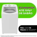 Lavadora de Roupas Consul CWB09AB com Ciclo Edredom Dual Dispenser Dosagem Extra Econômica 9Kg - Branca