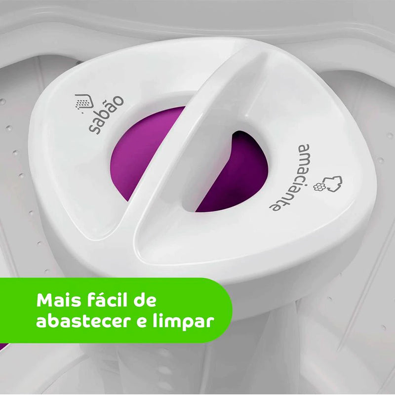 Lavadora de Roupas Consul CWB09AB com Ciclo Edredom Dual Dispenser Dosagem Extra Econômica 9Kg - Branca